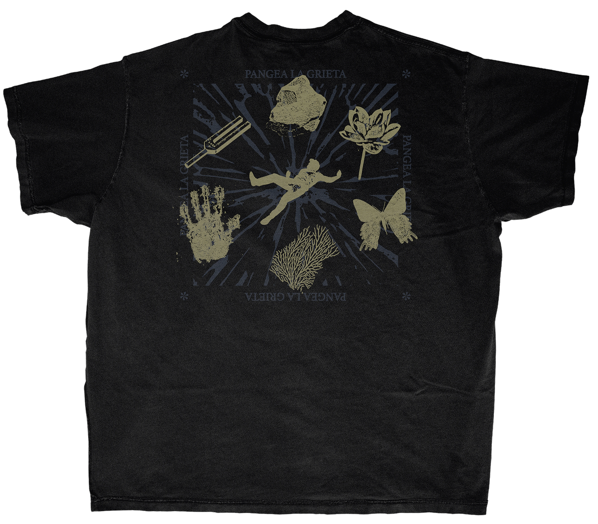 Camiseta Negra Jaloner "Pangea, La Grieta"