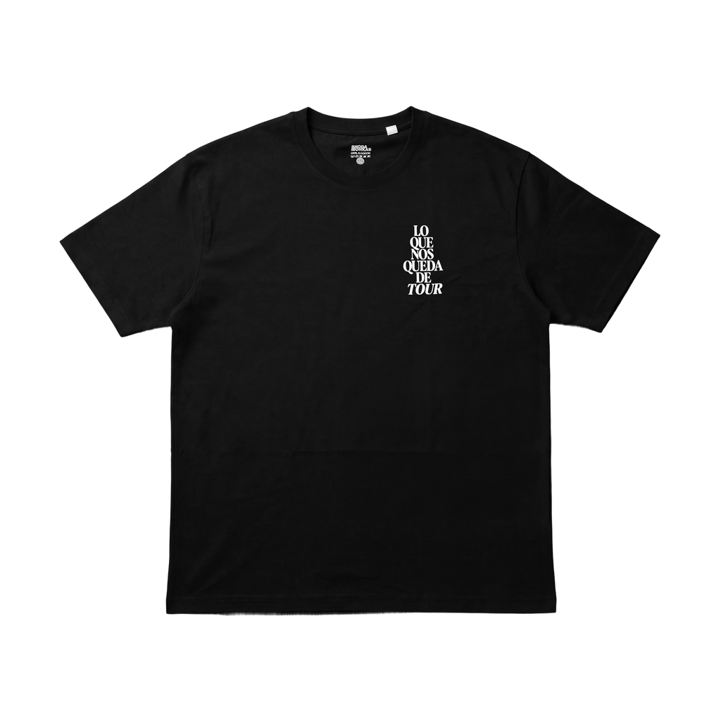 Camiseta Negra "Lo que nos queda de tour" Edición especial Albacete y Valencia