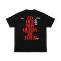 Camiseta Negra "Lo que nos queda de tour" Edición especial Albacete y Valencia